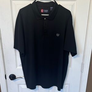 Chaps Classic Black Polo Shirt for Men